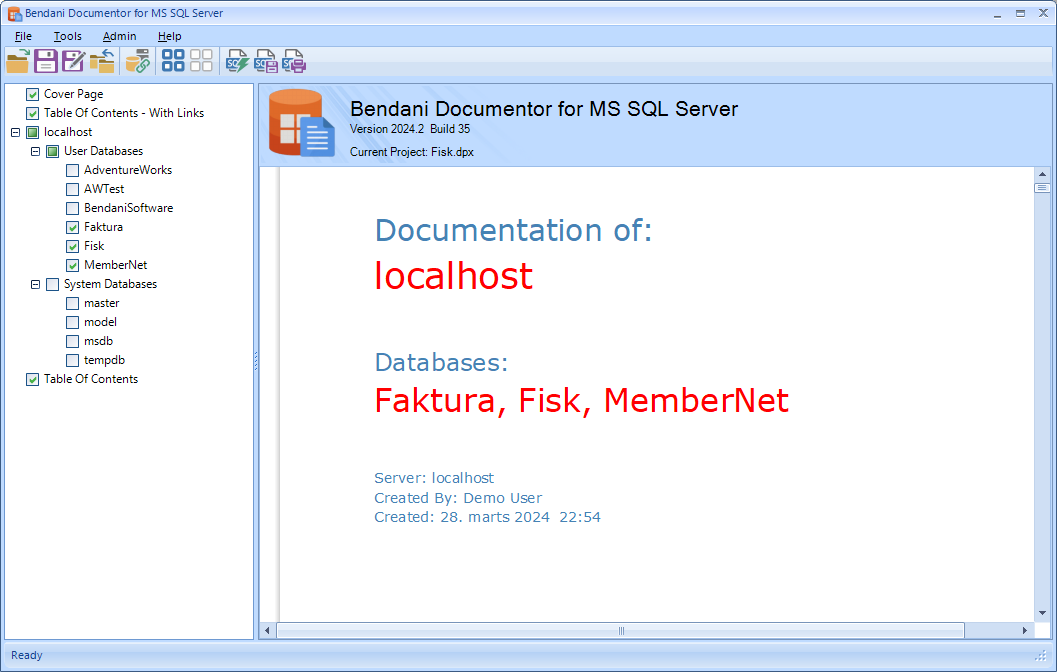 Documentation Created